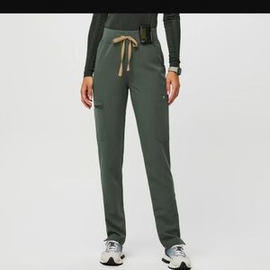 Moss High Waisted Yola - Petite Skinny Scrub Pant